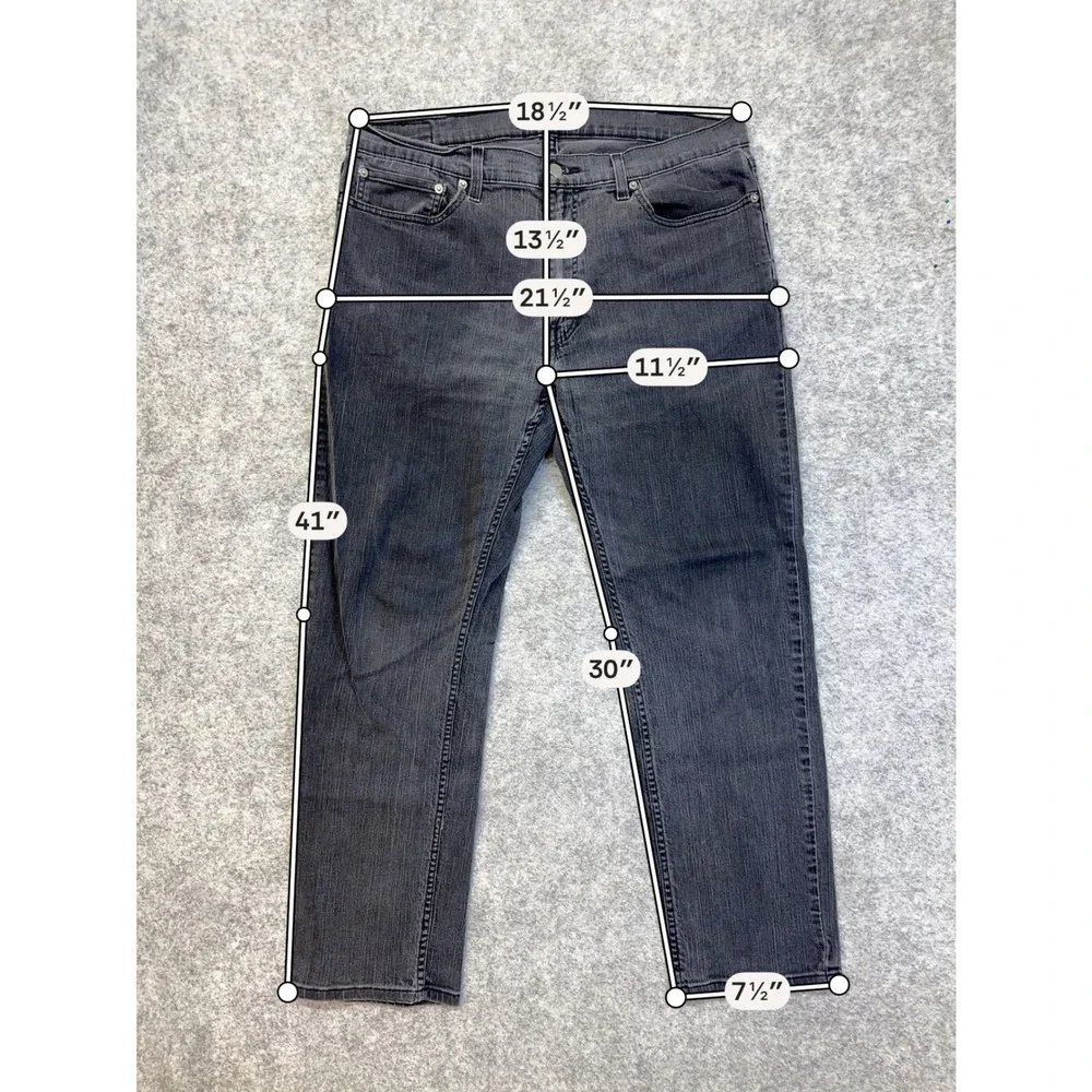 Lot of 5 Levi's 559 Relaxed Straight Jeans Mens 38x32 Blue Black Work Pants